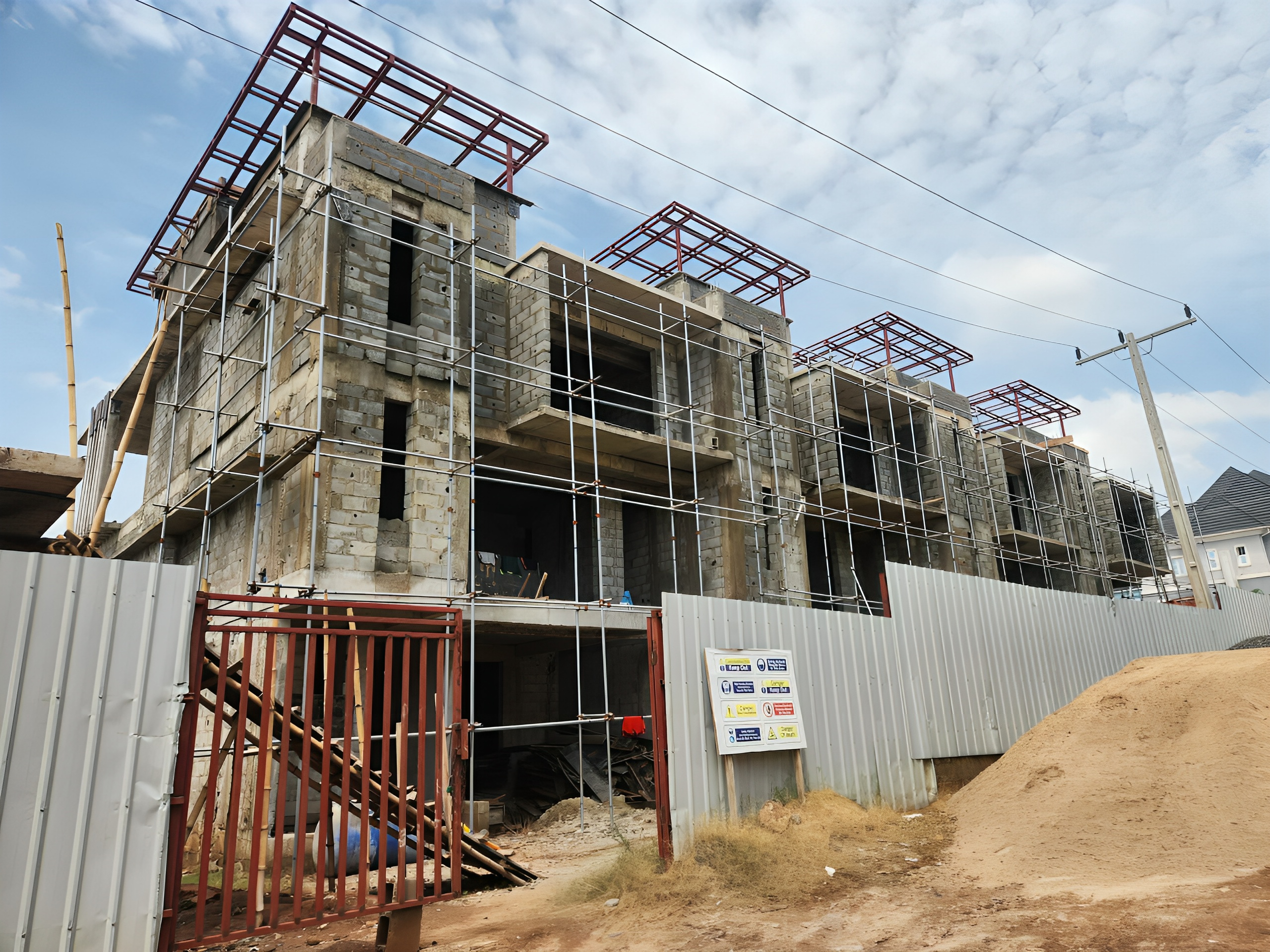 Completed structure